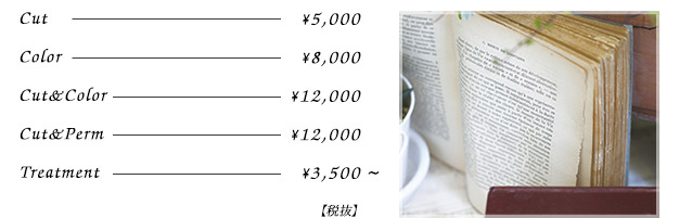 menu price
